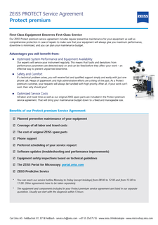 Vorschaubild von ZEISS PROTECT Service Agreement